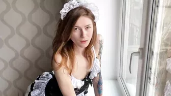 Соседская домработница пришла в гости