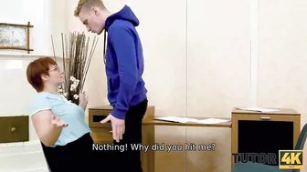 Трахнул в рот зрелую русскую училку