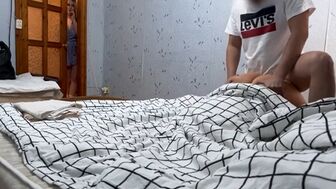 Мачеха всё-таки нашла способ потрахаться с пасынком