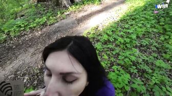 Знакомство в лесу с мамочкой закончилось русским камшотом